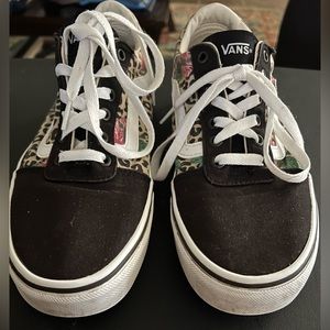 Vans leopard and rose proms sneakers